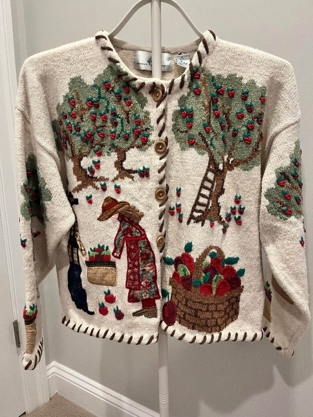 Apple Harvest cardigan sweater - Vintage - Picture 1 of 6